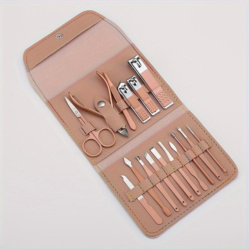 Nail Clippers Manicure Tool Set, With Portable Travel Case, Cuticle Nippers And Cutter Kit, Professional Nail Clippers Pedicure Kit, Grooming Kit