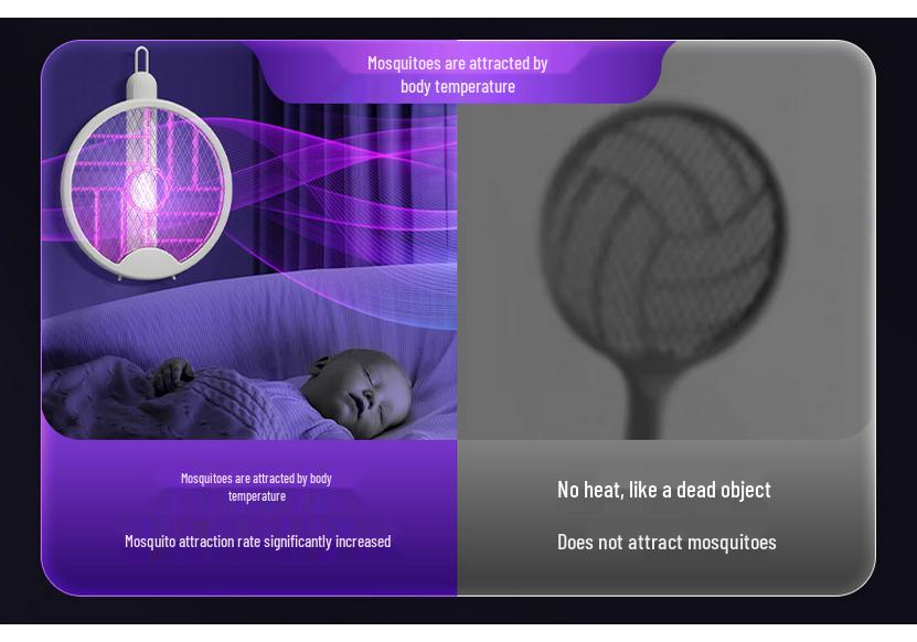 Foldable Electric Mosquito Killer Lamp for Home, Outdoor, and Car Use