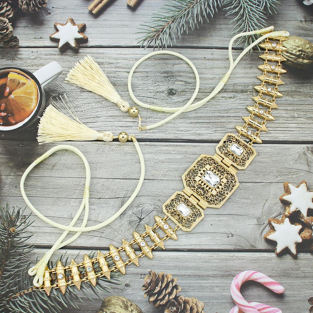 

Золотой цвет квадратная бахрома женский ручной узел веревка пояс-цепочка пояс невесты украшения для тела жёлтый