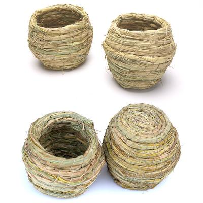 Handmade Straw Bird Nest Parrot  Warm Pet Bedroom Courtyard Bird Cages Adornment