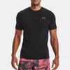Men's Under Armour Rush Seamless Casual Sports Breathable Short Sleeve Black 1361130-001