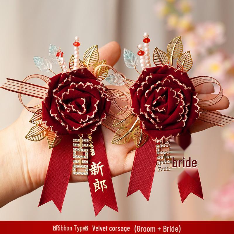 Wedding Boutonniere & Corsage for Groom, Bride, Parents, Best Man, Bridesmaid