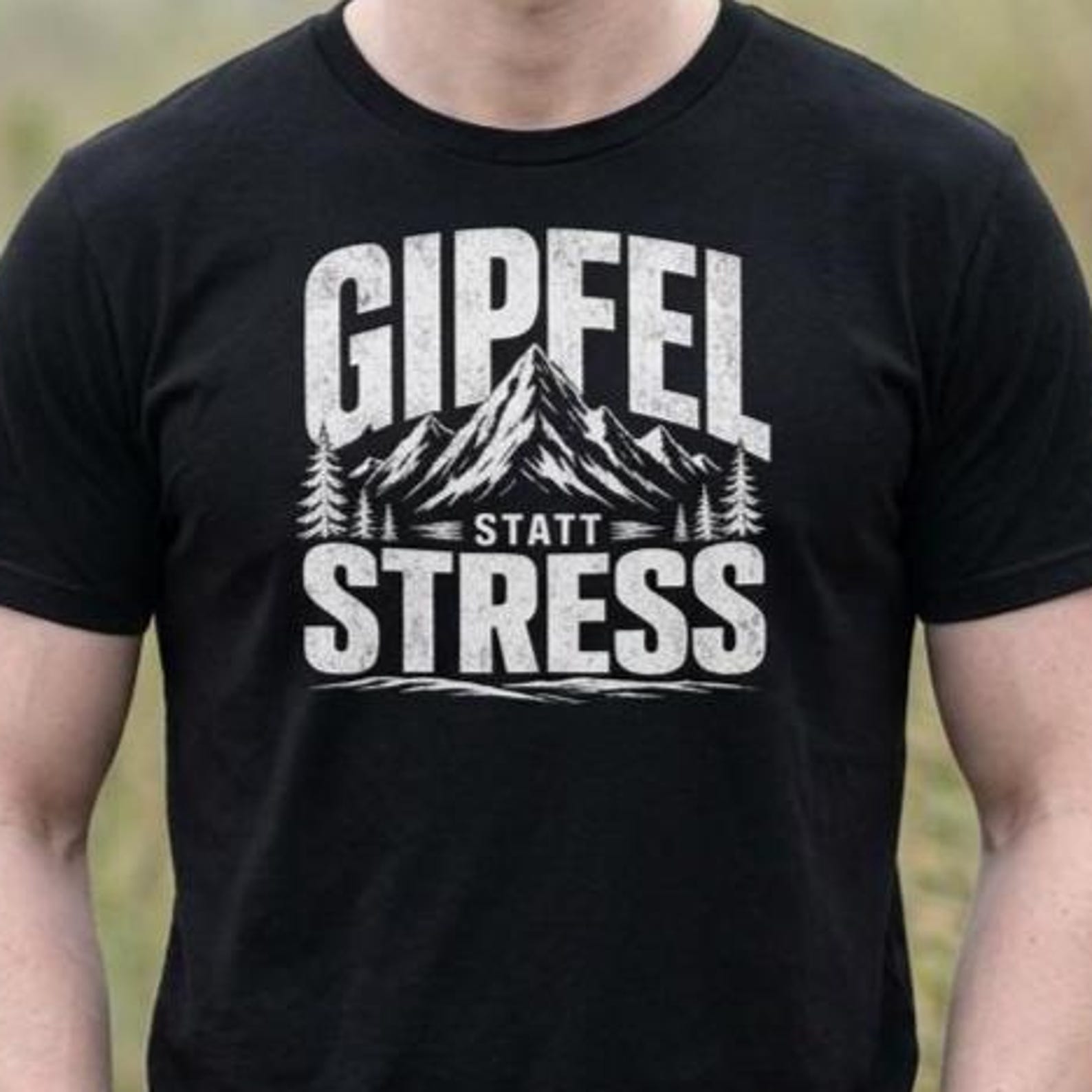 Summit instead of stress T-shirt, hiking shirt, outdoor gift, mountain lover, nature lover, mountain love T-shirt S