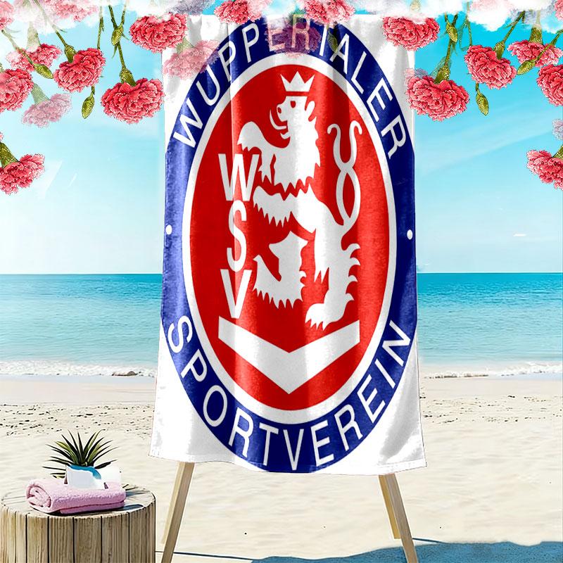 Wuppertaler SV Print Strandtuch, Großes Weiches Schnelltrocknendes Handtuch für Strand Camping Schwimmen