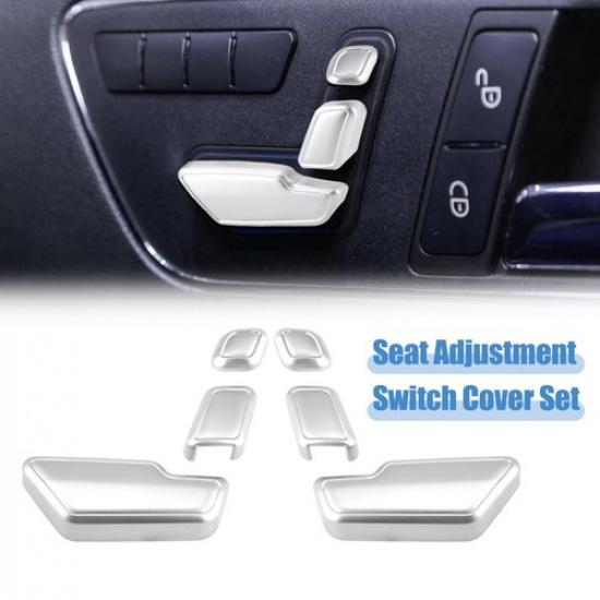 6 In 1 Door Seat Adjust Button Switch Cover Set for Mercedes Benz