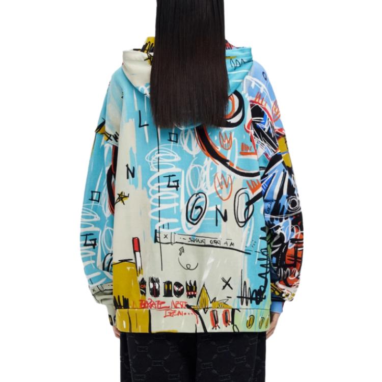 Li Ning Sweatshirts Unisex All Over Print Hooded Moderate Other LWDT007-1