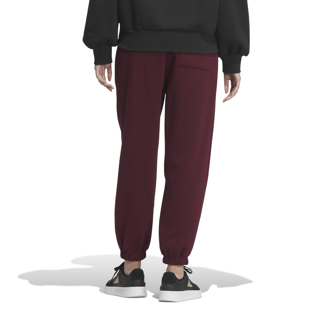 Adidas KTX46 Sweat Pants College Loose Fit Fleece Pants Maroon L Women's (JG3823)