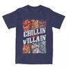 Villains T Shirts Chillin Like A Villain Group Portrait Vintage Tee Shirt Short Sleeve T-Shirt Cotton Gift Idea Tops