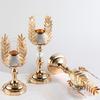 Candle Holder Gold Ornament for Dinner Wedding Desktop Anniversary Decoration