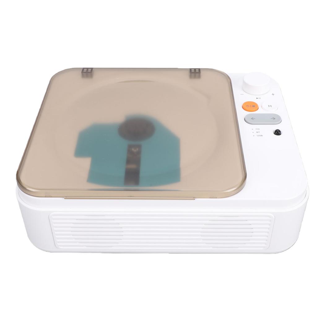 Bluetooth CD Player Dual Speaker Retro Portable CD Player with USB AUX Remote Control Headphone Jack for Home