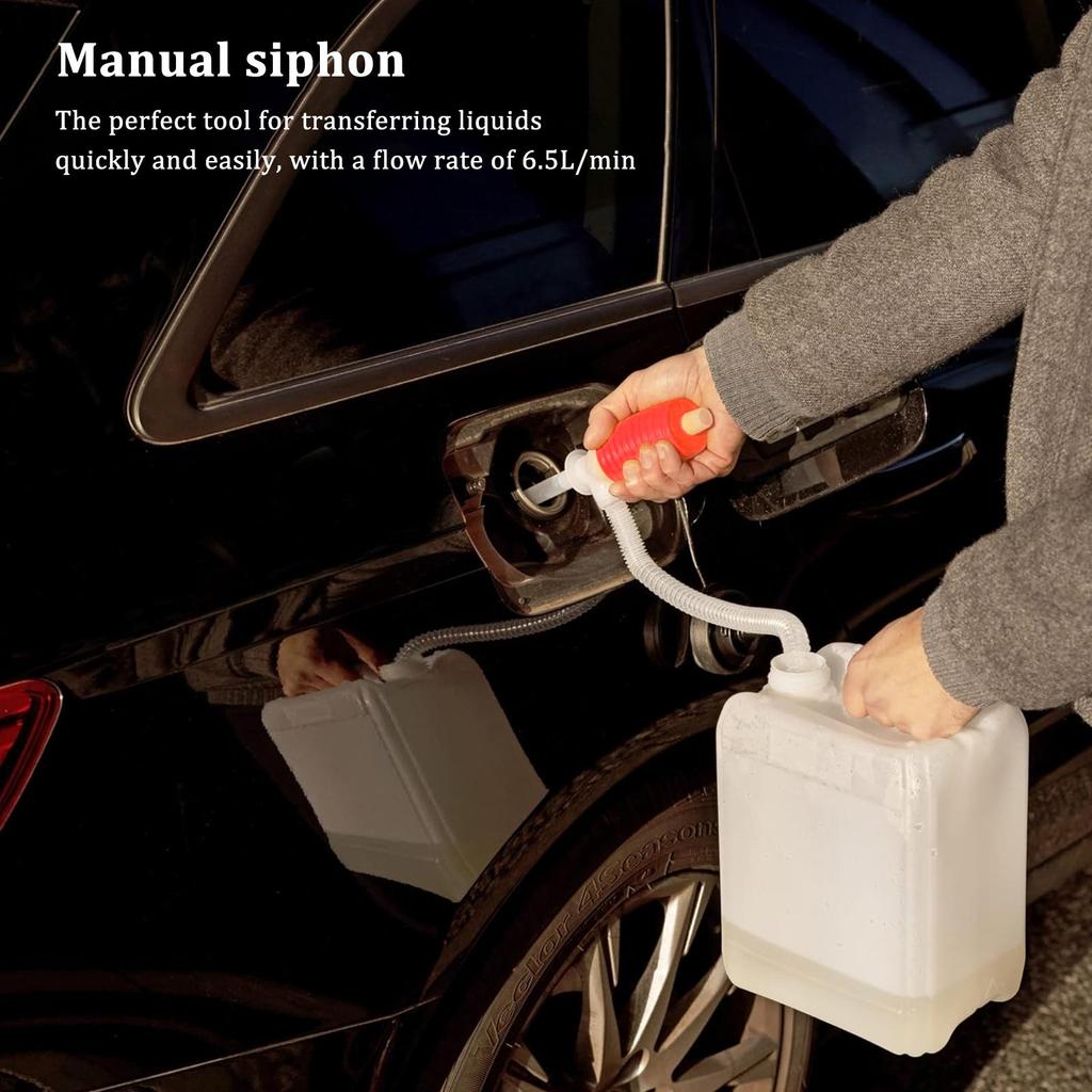 Manual Siphon hand pump Siphon Portable Liquid Transfer Siphon Pump Automotive Oil Siphon Fuel for Petrol Motorcycle