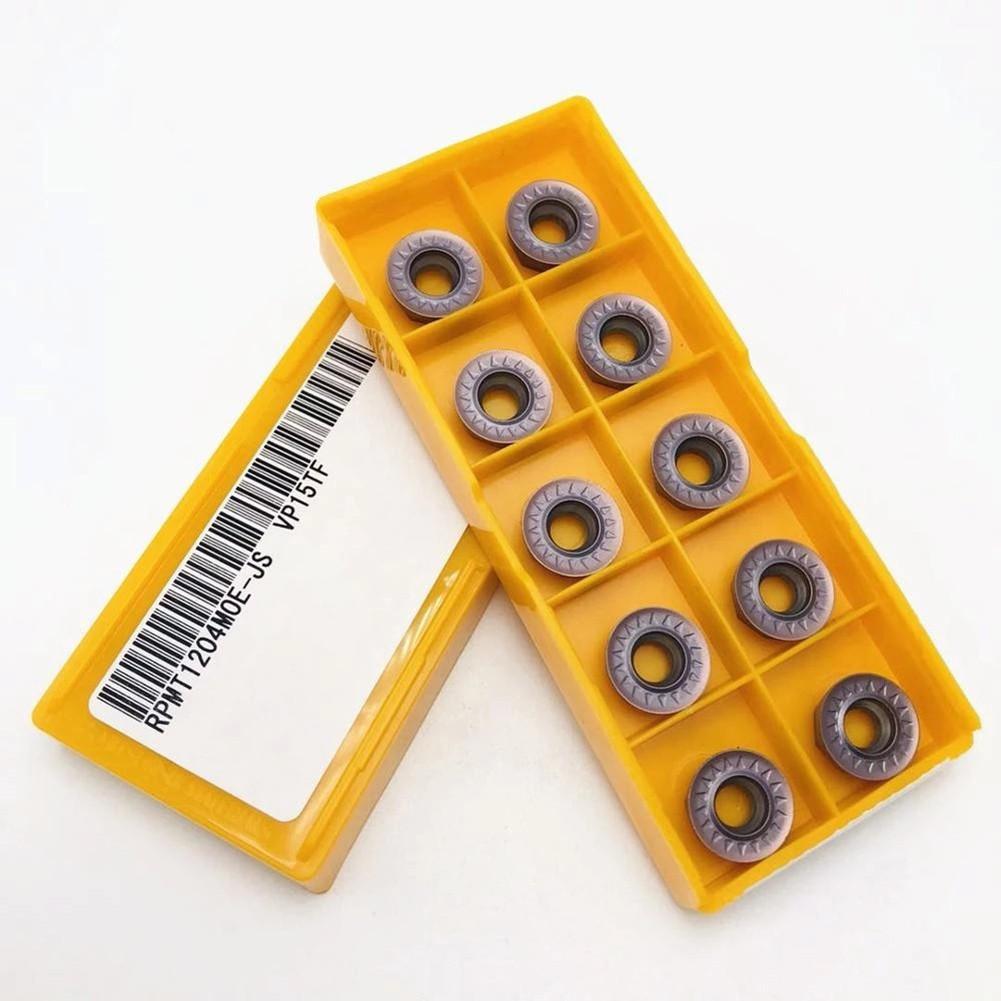 10Pcs RPMT1204MOE-JS RPMT1204M0 Insert Carbide Insert Milling Cutter