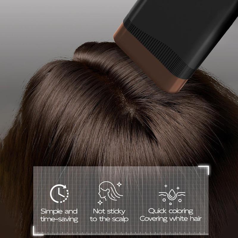Hair Color Stick For Men & Women Quickly Covers Gray White Hair Concealer Hairline Instant Covering Hair Dye Stick Applicator