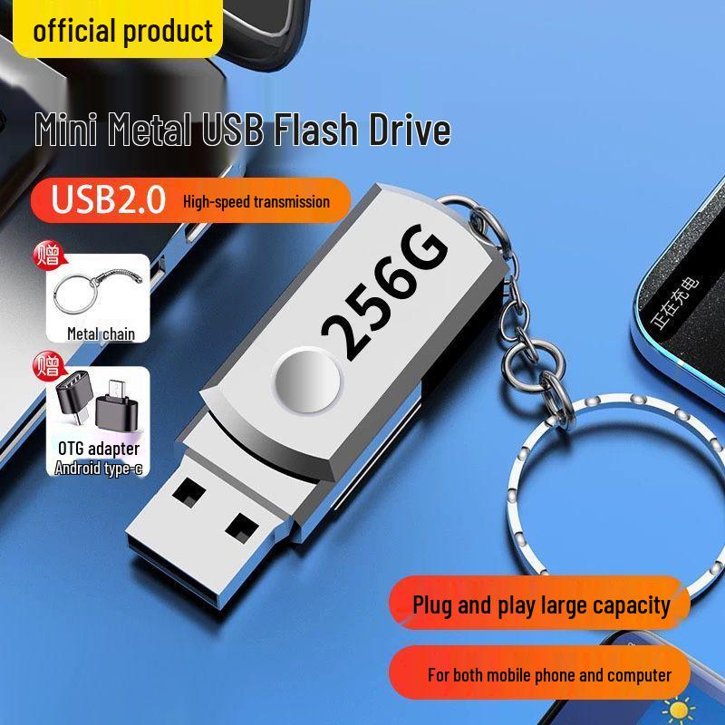 128GB Dual-use High-Speed USB-C Flash Drive for Phones and Computers - Portable Office & Car Gift