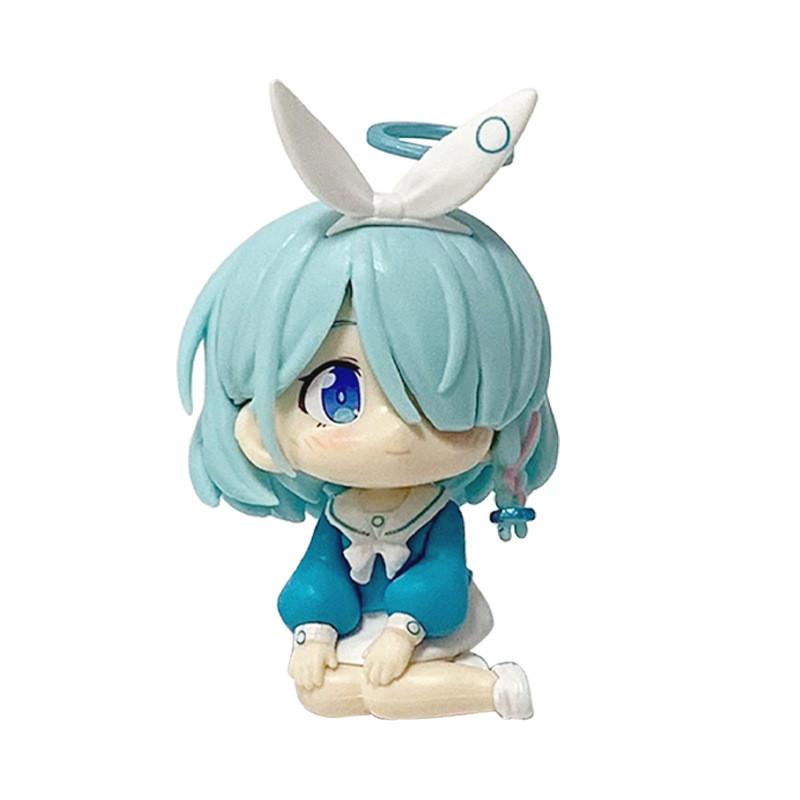 Blue Archive The Animation Q Pvc Figurine With Adorable Sitting Style For Gift