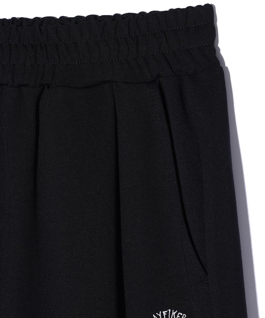 RAYFIKERS Wicked Smile One-Pleat Sweat Shorts Black (Mo7Pu493-076)