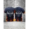 T Shirt Leisure for Mens Print Short Sleeve Top 3D Casual Fashion Street Man's T-shirt Tee Shirt Men Vintage Clothing Shirt