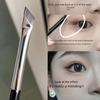 Abgewinkelter, flacher Eyeliner- und Seidenraupen-Detailpinsel – Augen-Make-up-Tool