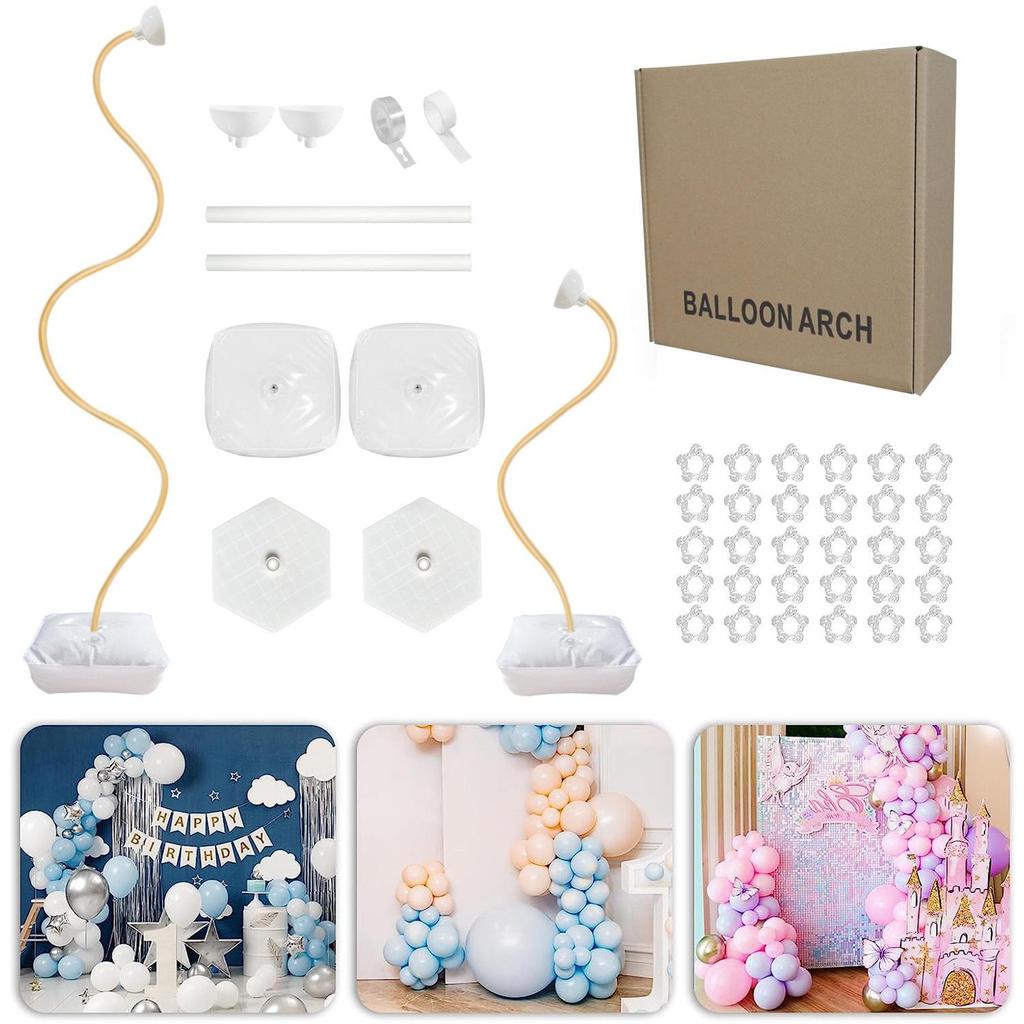 DIY Bendable Archway Balloon Column Stand with Water-Fillable Base