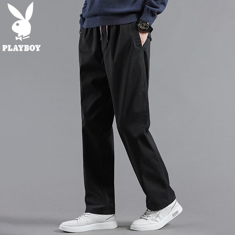 PLAYBOY Men s Casual Straight-Leg Cargo Pants L