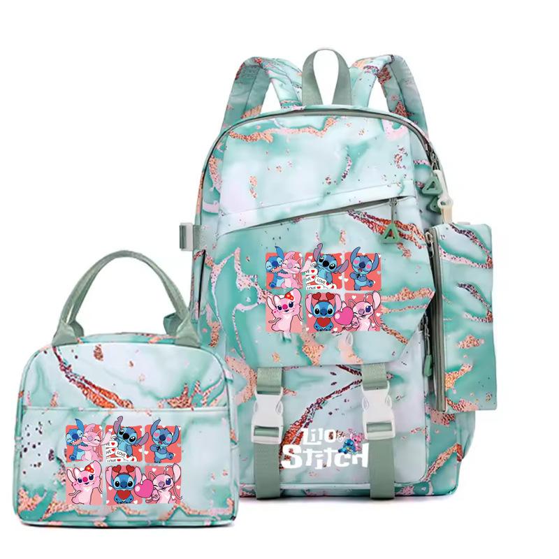 Backpack Level 3 To 6 Girls Pink School Bag Portable Lunch Bag Stationery Pencil Case