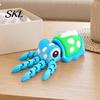 Colorful Desktop Figurine 3D Printed Animal Figures, Articulated Flexible Squid Model Sensory Stress Relief Fidget Toy Toy, Collectible Ocean