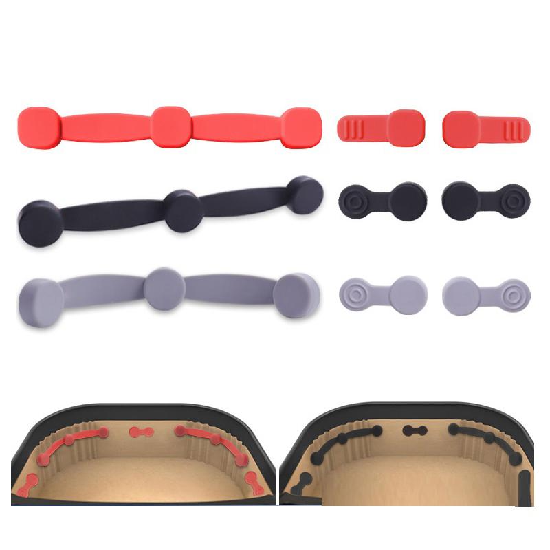 Reusable Air Fryer Magnetic Silicone Buckle Fixation Device Non-Scratch Design Magnetic Paper Holder High Temperature Removable