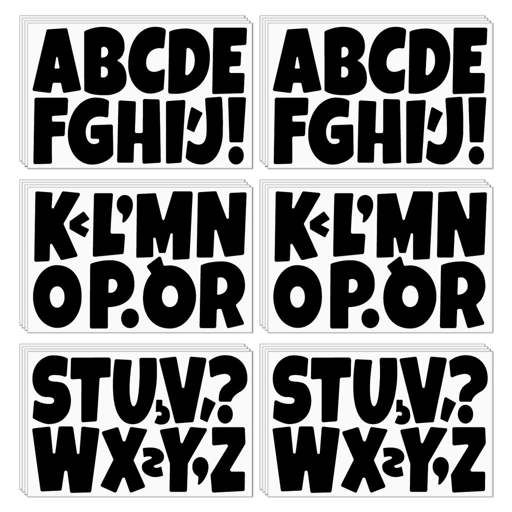 Naklejka z literą 3-calowa Plakat na sezon szkolny Dekoracyjna tablica ogłoszeń Dekoracja sypialni DIY Wodoodporna kreskówkowa naklejka z literą