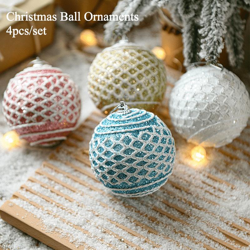 

Christmas Ball Pendant Hanging Ornaments for Christmas Festival Decor, for Indoor and Outdoor Decor, Share Happiness and Joy 8cm
