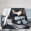 Sebastian Michaelis Ciel Flannel Blankets Blackbutlers Funny Throw Blankets for Home Hotel Sofa 150*125cm Bedspreads