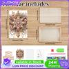 Wooden Moon Colorful Diamond Food Dinner Plate with Handles Diamond Painting Tray Handicraft DIY Diamond Painting Food Tray Kit