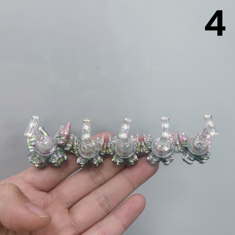 Butterfly Magnetic Nail Holder Stands Glowing Manicure Practice Training Display Stand Magnetic Press On Nail Practice Fake Nail
