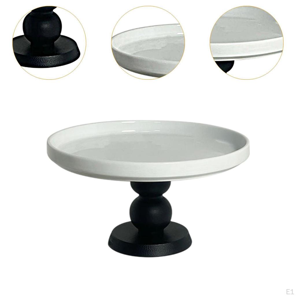 Runde Schmuckschale zum Servieren von Kuchen, Dekorative Obstplatte für Veranstaltungen, Jahrestag, Geburtstag