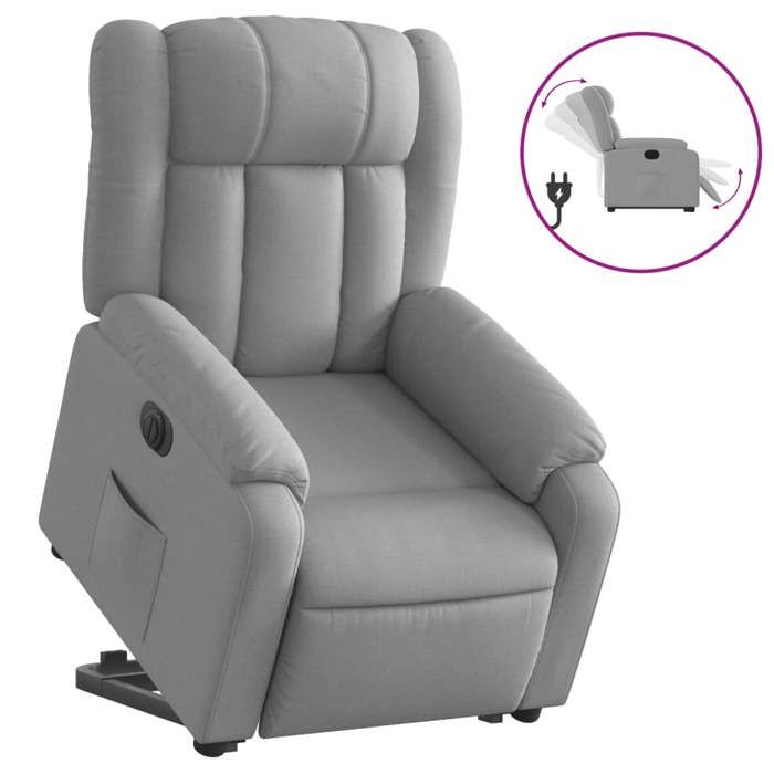 VidaXL Electric Recliner, Relaxation Chair with Adjustable Backrest and Footrest, Living Room Seat, Modern, 3205340