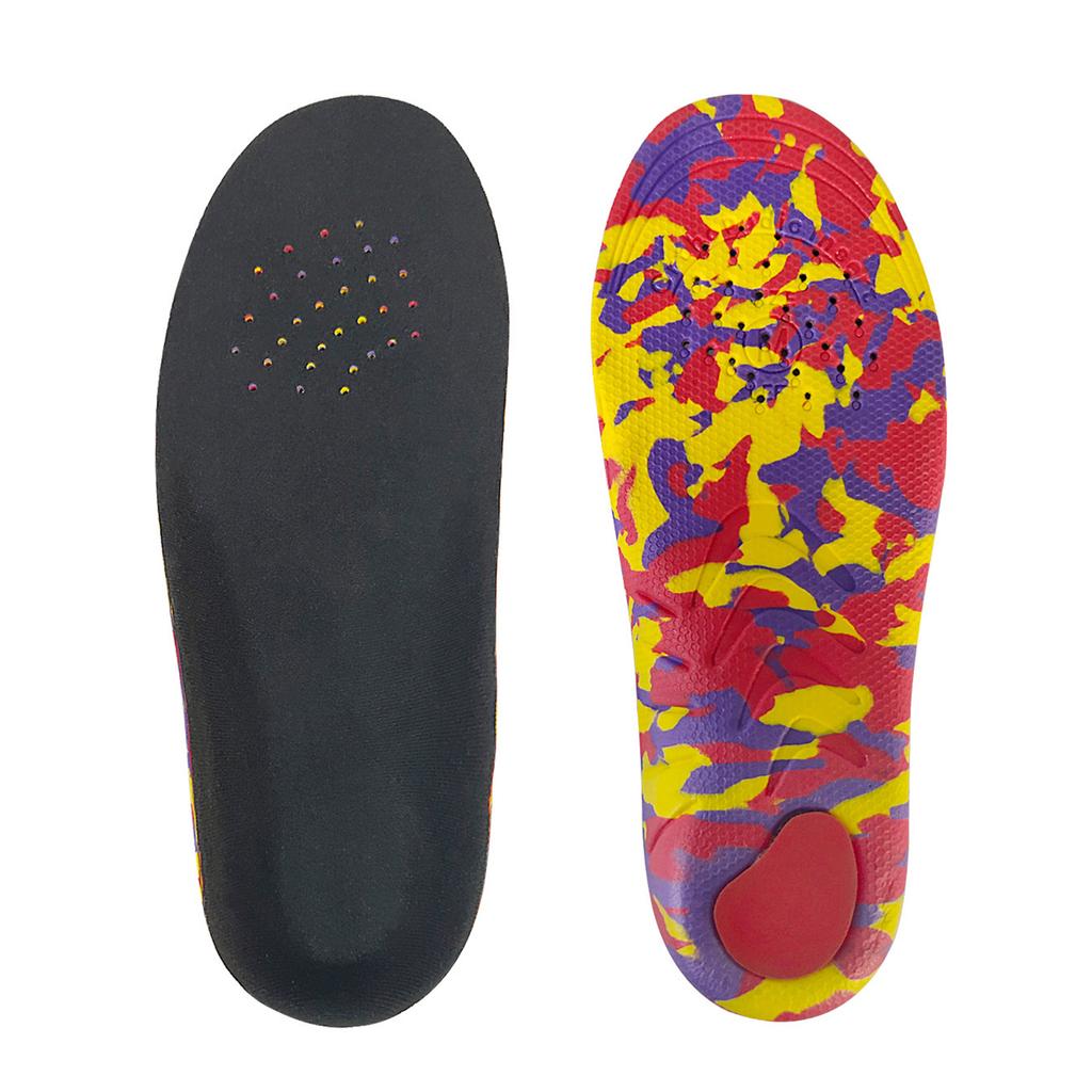 Pair Flat Foot Correction Insoles Heel Shockproof Light Elastic High Arch Support Breathable Cuttable Shoes Pad for OX-type Leg Men Women