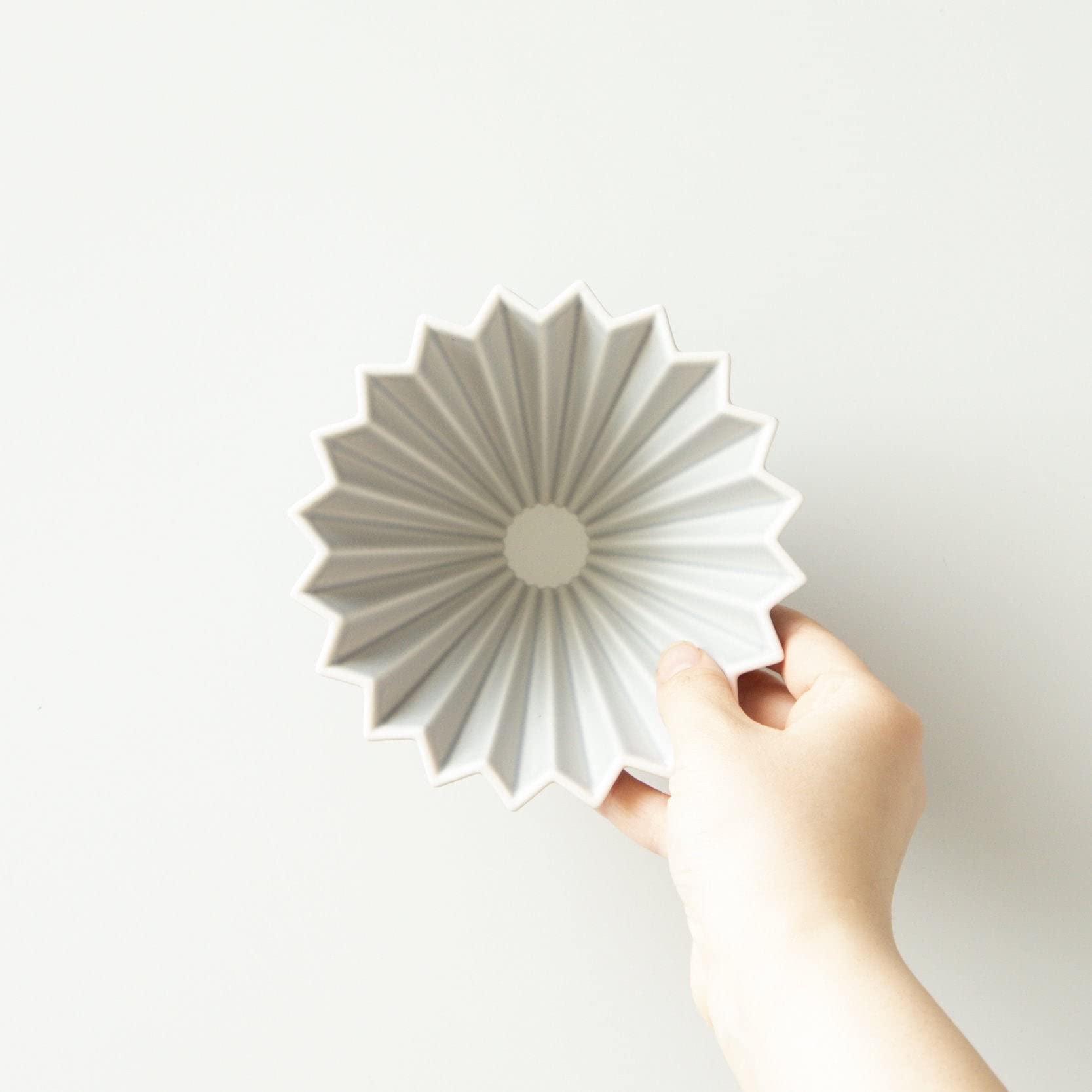 

[Набор] ORIGAMI Dripper матовый серый S (для 1-2 человек) + Держатель для капельницы Деревянный держатель для капельницы