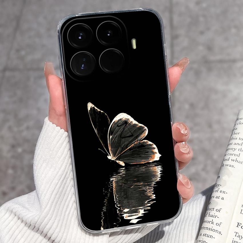 For Xiaomi 17T 17 Pro 17Max 17 Ultra Phone Case For Redmi 17C Redmi17 Lovely Bow Cartoon Lightweight Transparent TPU Bumper Scratch Resistance Housing