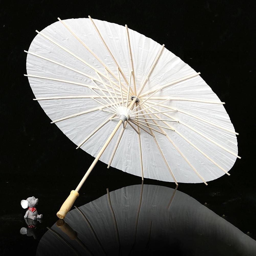 10-1pcs Oiled Paper Umbrella 60cm DIY White Umbrella Photography Props Decorative Chinese Parasol for Wedding Party Decor