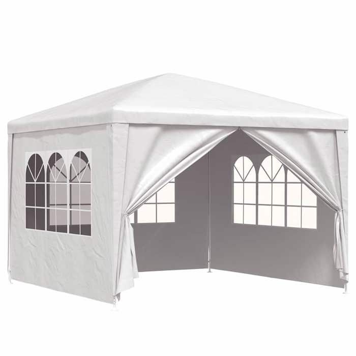 VidaXL Tente de Réception Blanc Tonnelle Chapiteau Pavillon de Jardin Patio 45096