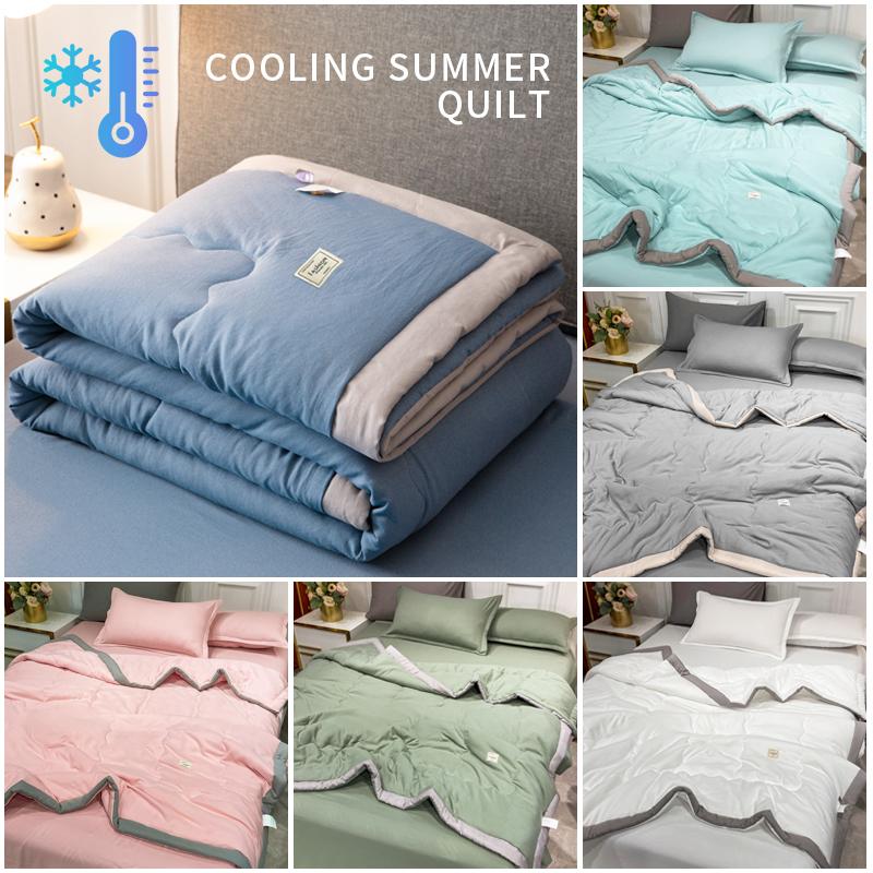 Wash Cotton Summer Quilt Cool Breathable Thin Quilt Soft and Comfortable Summer Cool Air Conditioning Quilt