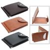 Portable Short Wallet PU Leather Money Clips ID Credit Wallet Card Bag Money Bag