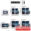 Set Of 2 Flat Printing Curtains Without Rod Cityscape Night View Easter Holiday Digital Polyester Easy Made