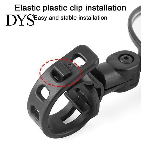 Adjustable Handlebar Mounted Convex Mirror 1/2Pcs Rotatable Bicycle Rearview Unbreakable Universal Easy Fit To Install Accessories
