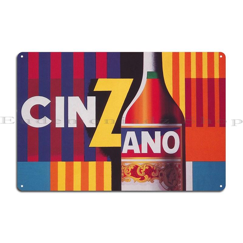 Cinzano Ретро Винтажный Постер Напитка Vintagevivian Металлическая Табличка Постер Вечеринка Таблички Кухня Дизайнерская Вывеска Жестяная Вывеска Постер 20x30cm