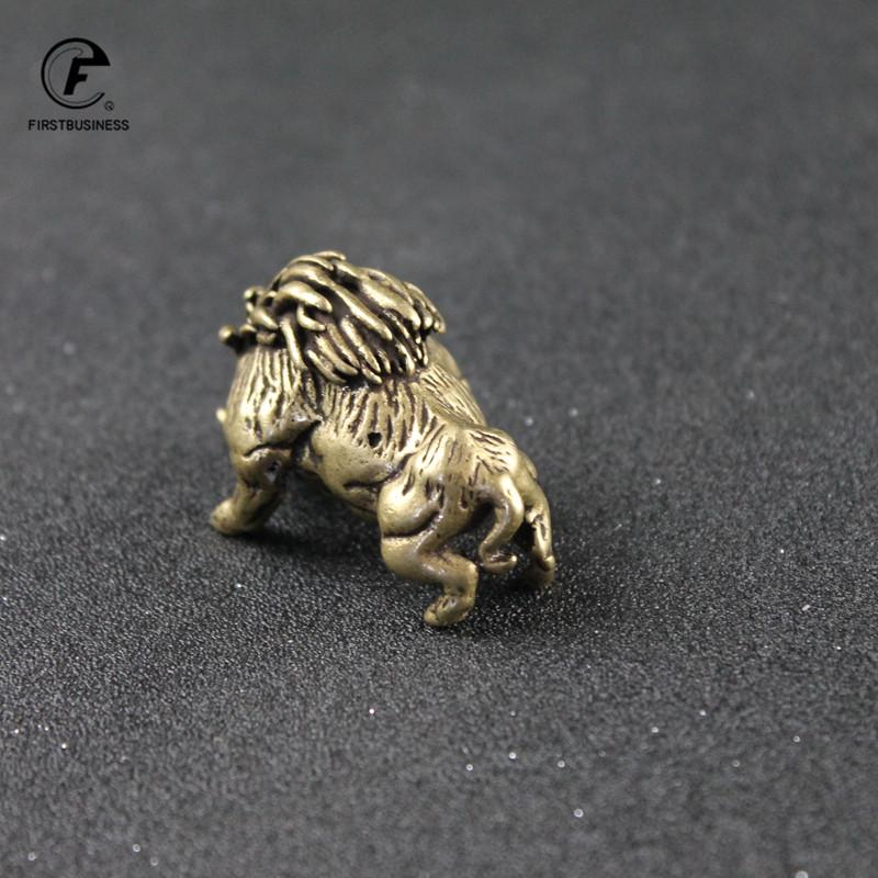 Vintage Copper Small Wild Boar Figurines Retro Brass Animal Crafts Ornaments Tea Pet Desk Decoration Home Decor Accessories Gift