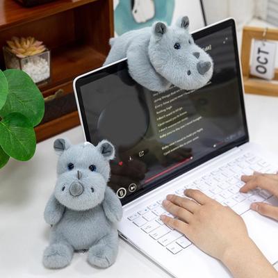 Plush Pendant Wrist Guard Rhino Design Soft Velvet Ergonomic Wrist Support Fluffy