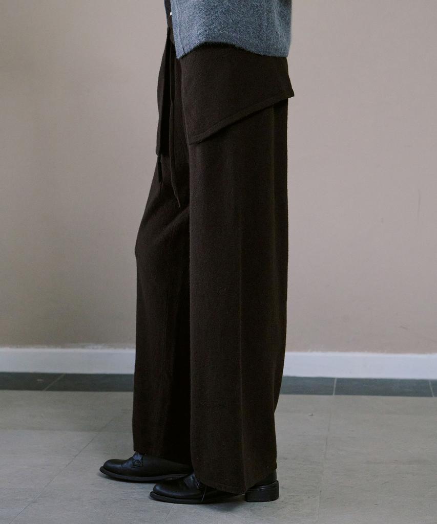 AHWE Wool Knit Pants_Brown