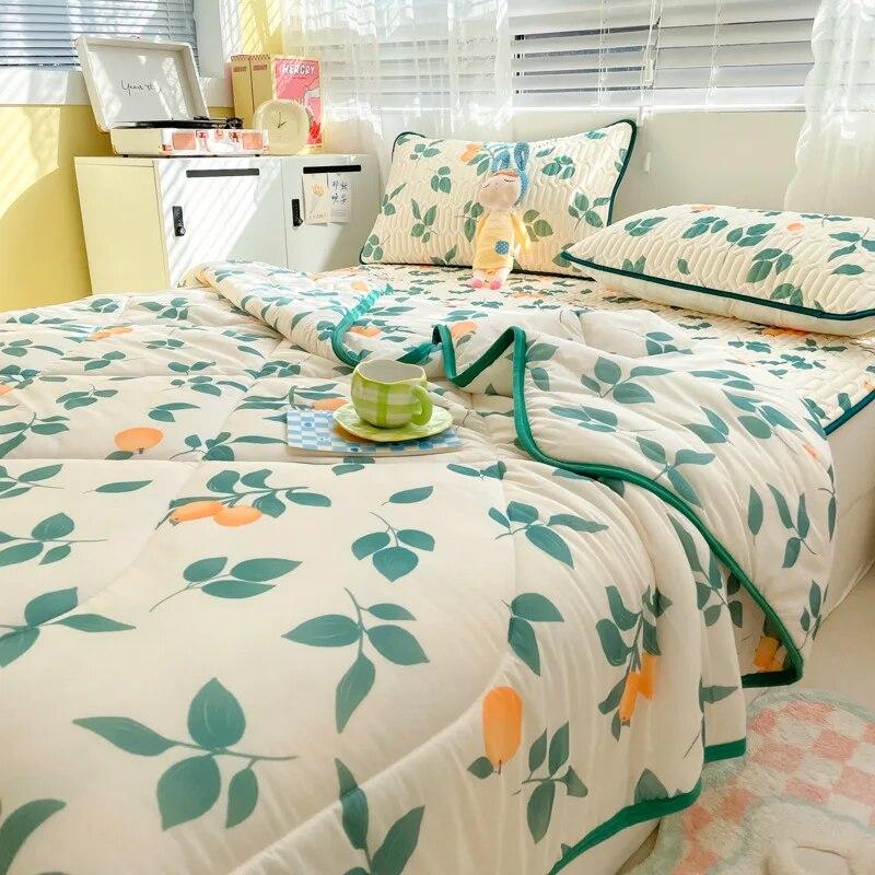 Letní latexová chladící prostěradla s povlaky na polštáře šetrné k pokožce Chránič matrace Potahy s elastickým pásem Klimatizační podložka