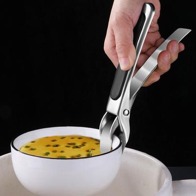 Pot Bowl Gripper with Non-slip Handle Heat-Resistant Anti-scalding Hot Bowl Holder Dish Pan Gripper Clip Kitchen Tool