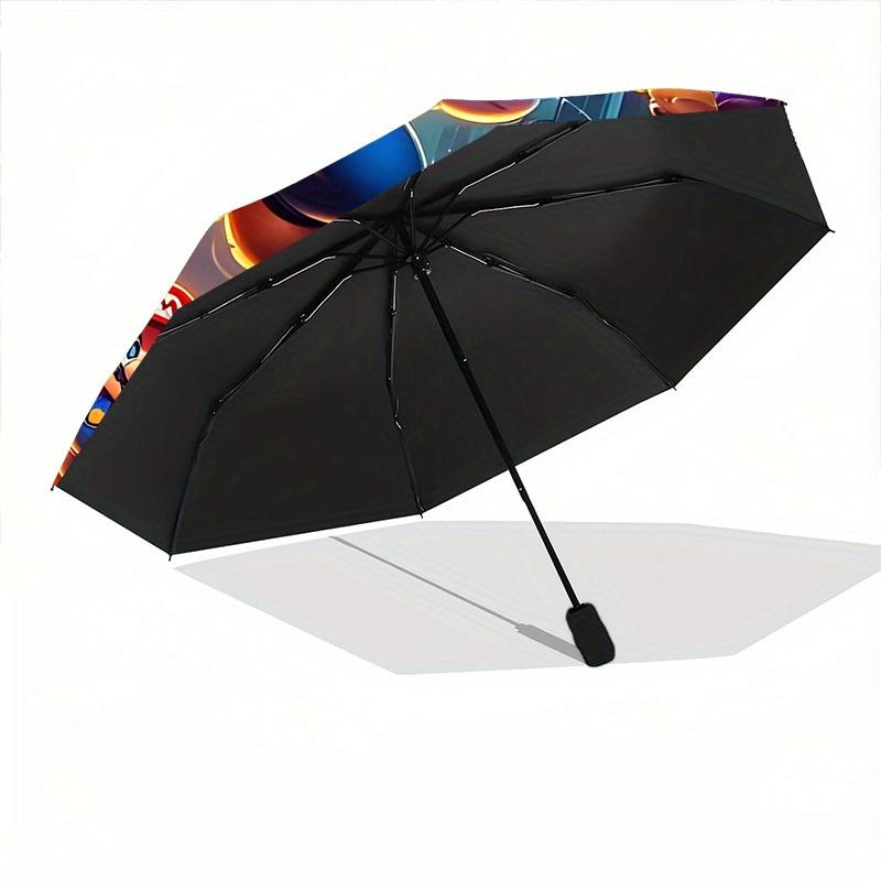 1pc Mario Bros Adventure Automatic Folding Cute Umbrella - Lightweight, Retractable Design with 8-Rib Durability, Perfect for Outdoor22